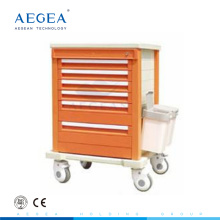 AG-MT002A1 CE ISO hospital drug five drawers clinic distribution abs medicine trolley